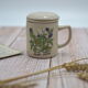 Old herbal tea in glazed stoneware Mentha piperita