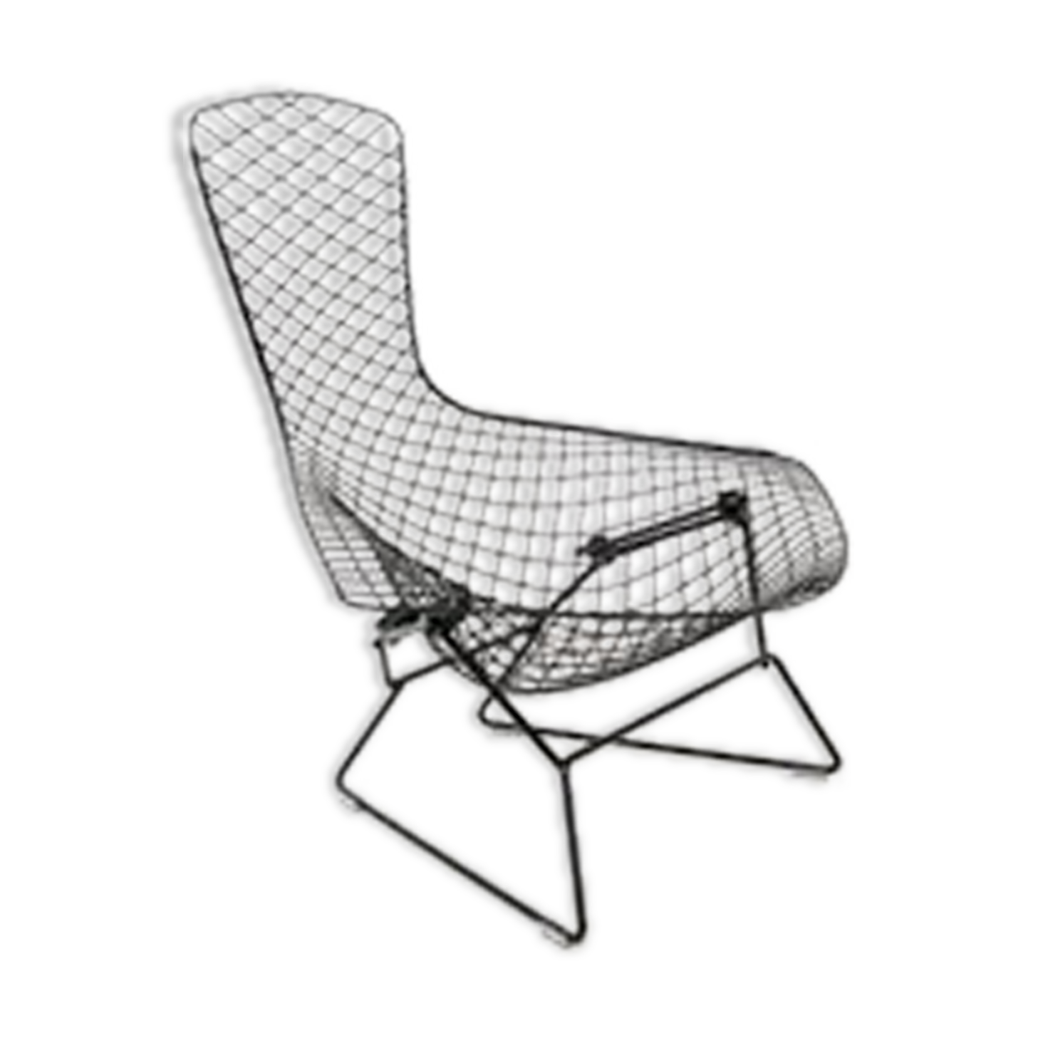 Black "Bird Chair" by Harry Bertoia for Knoll International