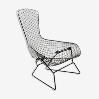 Black "Bird Chair" by Harry Bertoia for Knoll International