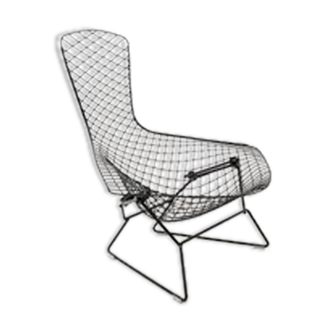 Fauteuil black bird chair par Harry Bertoia pour Knoll International