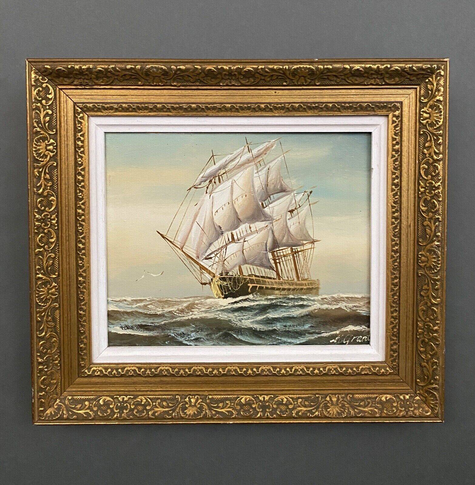Oil on canvas by Grant 20th century representing a galleon