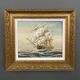 Oil on canvas by Grant 20th century representing a galleon