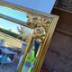 Pareclose and Beveled Wood and Golden Stuk Mirror
