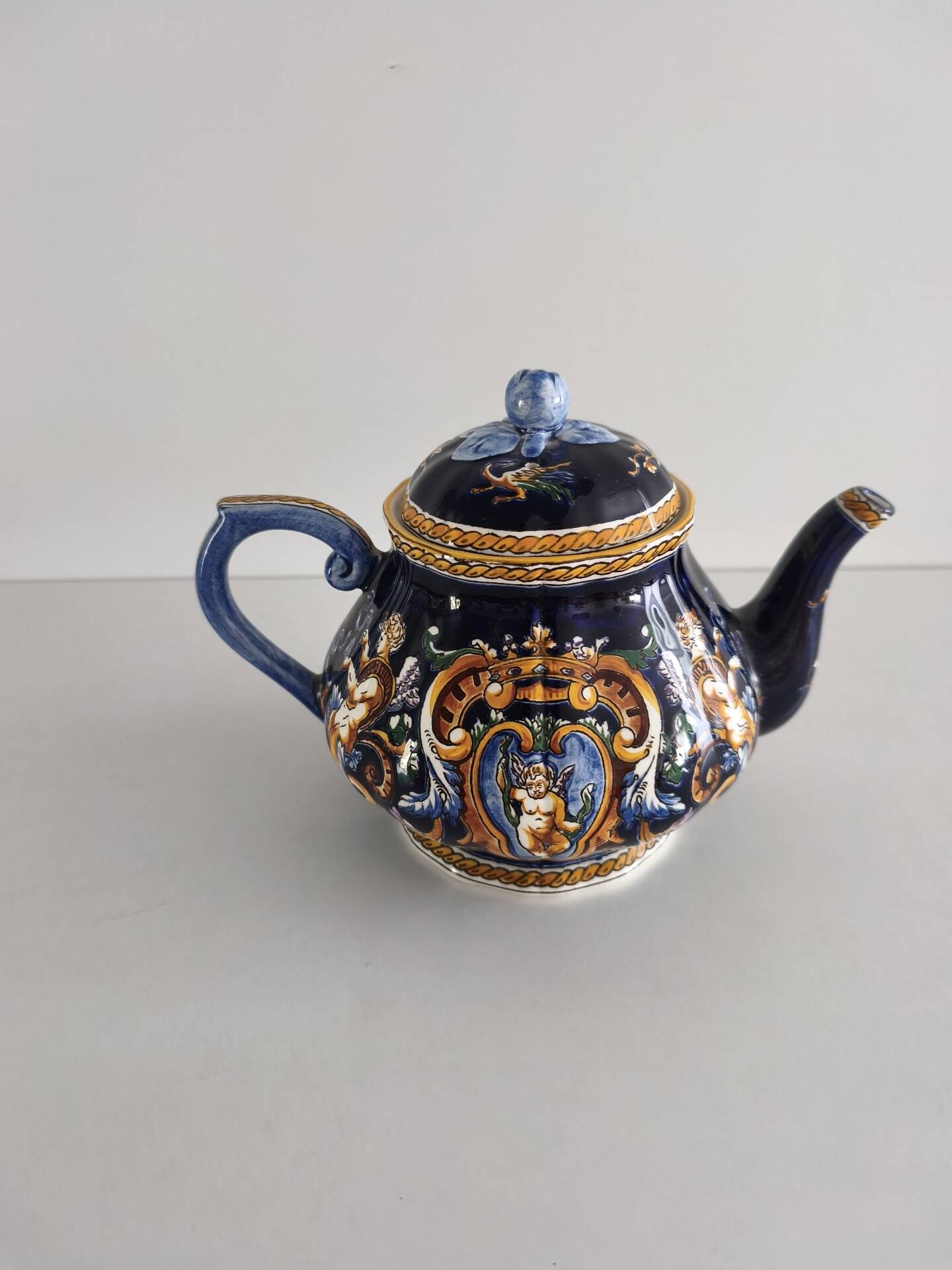 Tea / coffee tête-à-tête service Gien earthenware - Renaissance