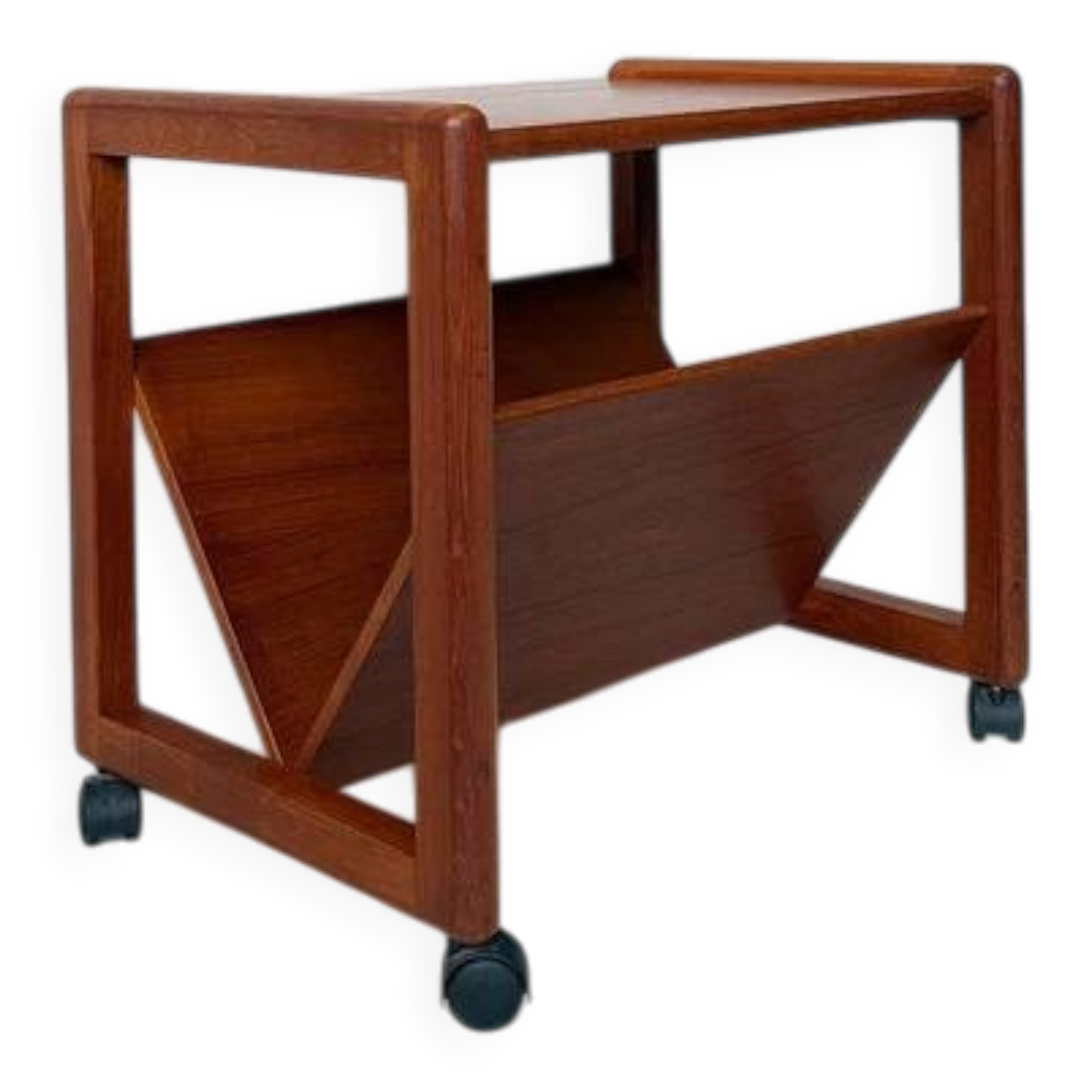 Vintage Danish Furniture teak side table/magazine rack