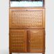 Vintage oak secretary with chestnut inlays – 1960