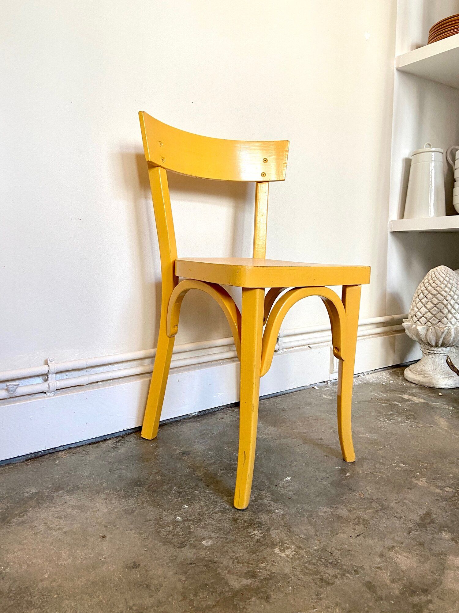 Chaise enfant Baumann en bois jaune