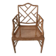 50s bamboo wood armchair