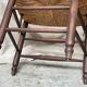 Pair of straw armchairs