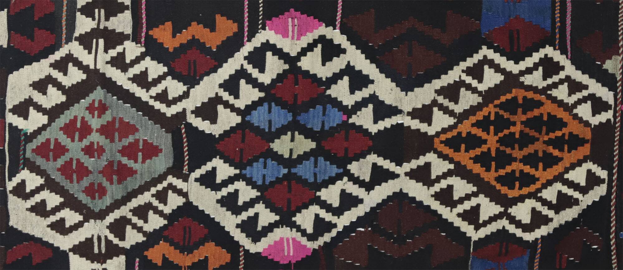 Turkish Kilim Yuruk Vintage 172x245 cm Geometric Motifs