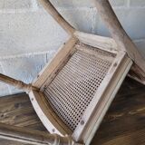 Pair of antique canned chairs Henri II