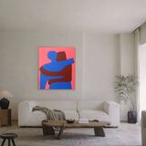 Figurative painting "can i hold you" contrast version 100x81 signed Bodasca