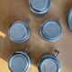 Casalinghi STO stainless steel cups, vintage 70s Italian design