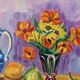 Still life, oil on canvas signed Gisèle Renaut (1930-2020)
