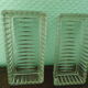 Serviteur ancien art déco 4 raviers en verre miroir et bois - Année 1950