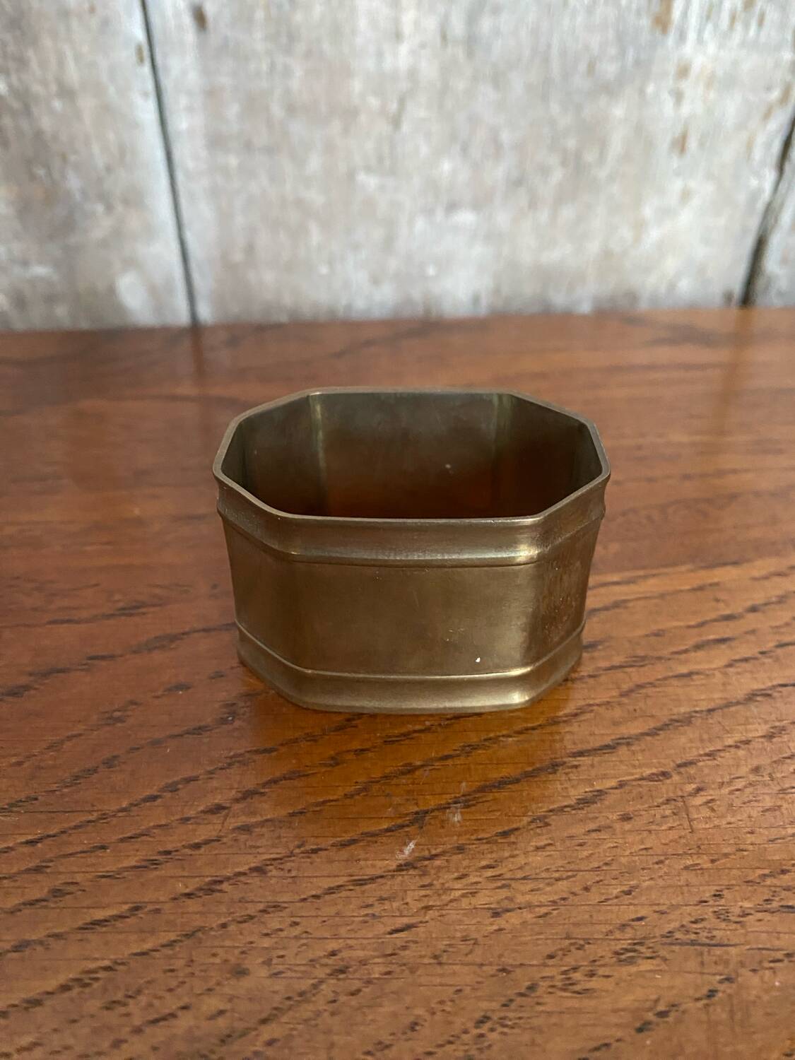 Antique Brass Napkin Ring + Vintage Marine Anchor #B668