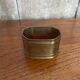 Antique Brass Napkin Ring + Vintage Marine Anchor #B668