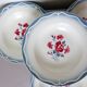 4 vintage Digoin Sarreguemines soup plates, Nina Rosa model 2008158