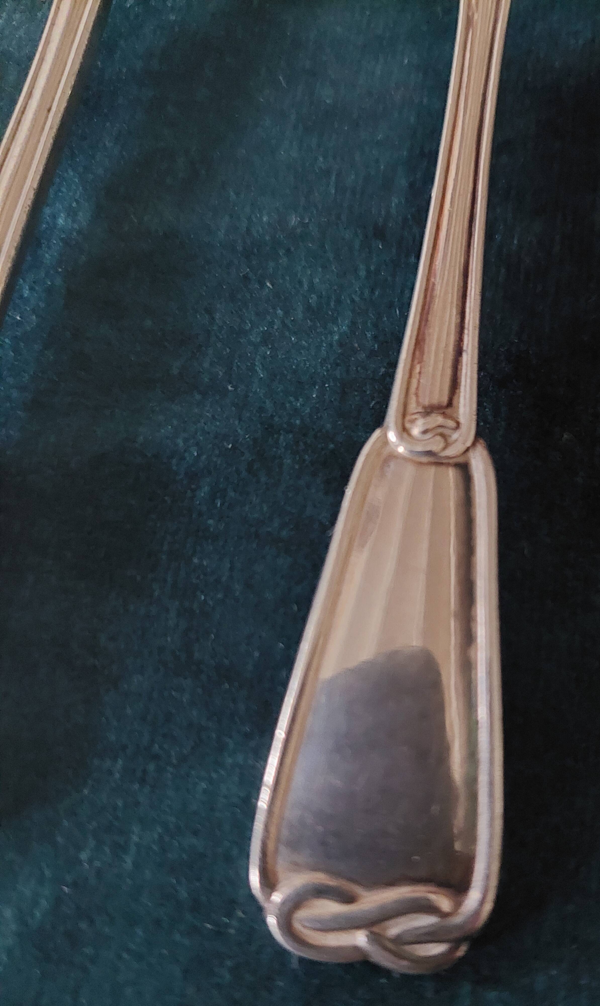 Christofle silver-plated hors d'oeuvre or dessert spoons with Bala hallmark