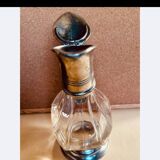 Crystal and pewter carafe