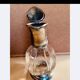 Crystal and pewter carafe