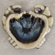 Ashtray or empty pocket barbotine crab
