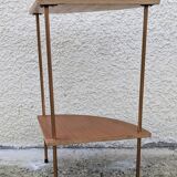 Pair of Corner Shelves 60/70 Vintage Design Console Table