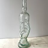 Legras glass bottle "transparent hand" circa 1920, antique carafe