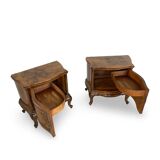 Paire de tables de chevet italiennes du milieu du XXe siècle