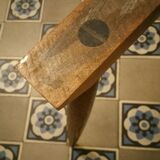 Table basse tripode années 50/60 forme rein Skai noir