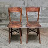 Pair of art nouveau chairs j&j kohn