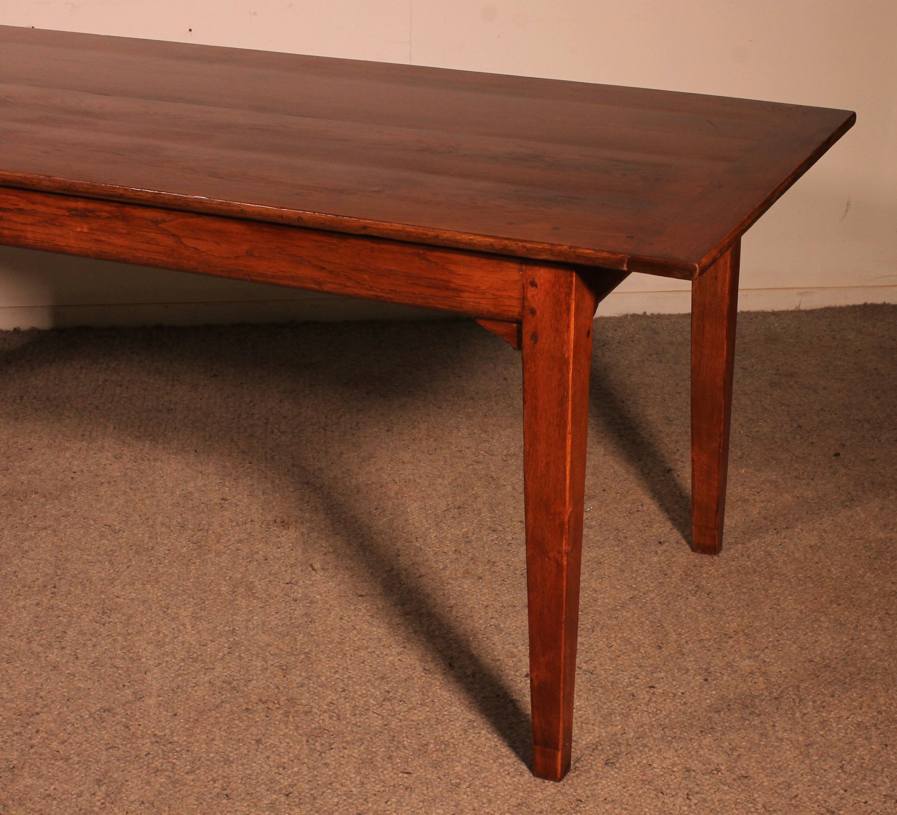 19th Century Oak Farmhouse Table