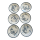 Set of 6 ironstone plates Sarreguemines Fontange
