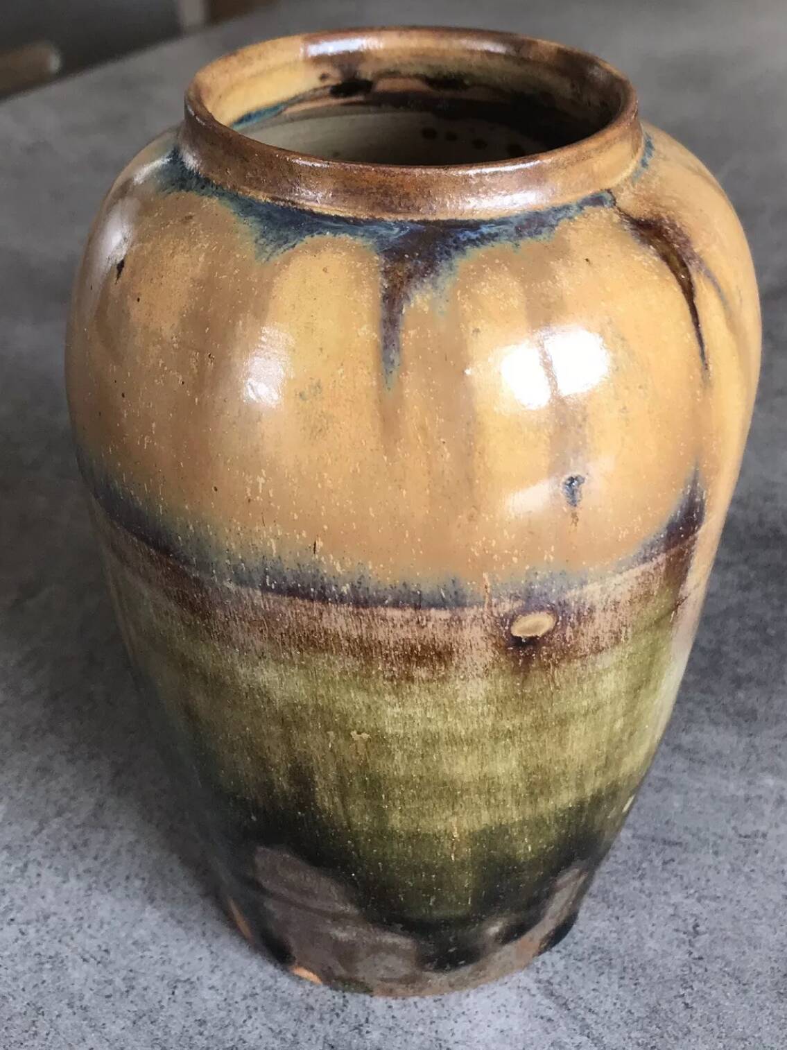 Stoneware VASE signed Thomas CARTIER, Saint Amand en Puisaye, 1918, Art Nouveau