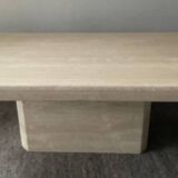 70s Travertine Coffee Table