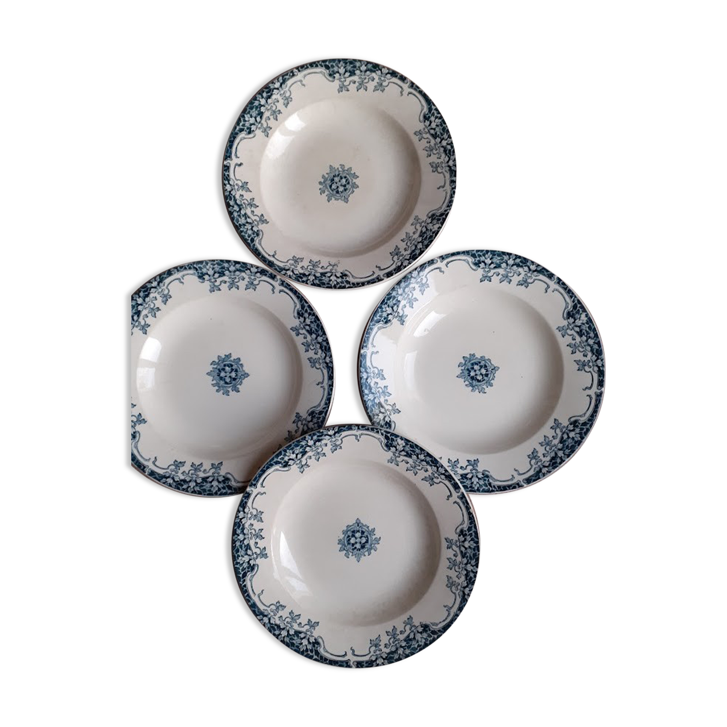 Faience plate from Emile Bourgeois depot