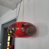 Vintage UFO red pendant lamp Luigi Colani