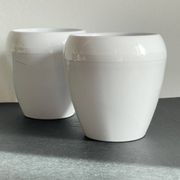 Paire BOUGEOIRS Blanc CERAMIQUE