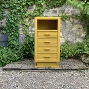 Ochre yellow Art Deco chest of drawers