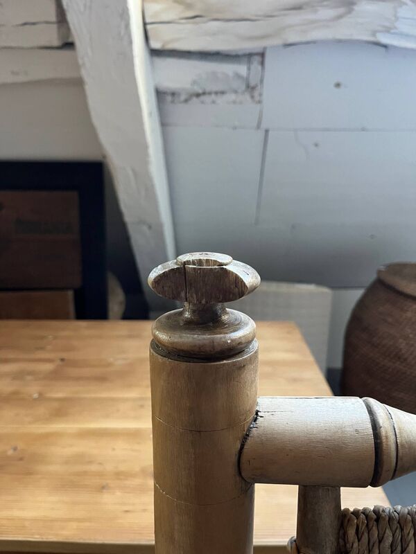 6 Chaises en bois et corde Attribuées à Adrien Audoux & Frida Minet