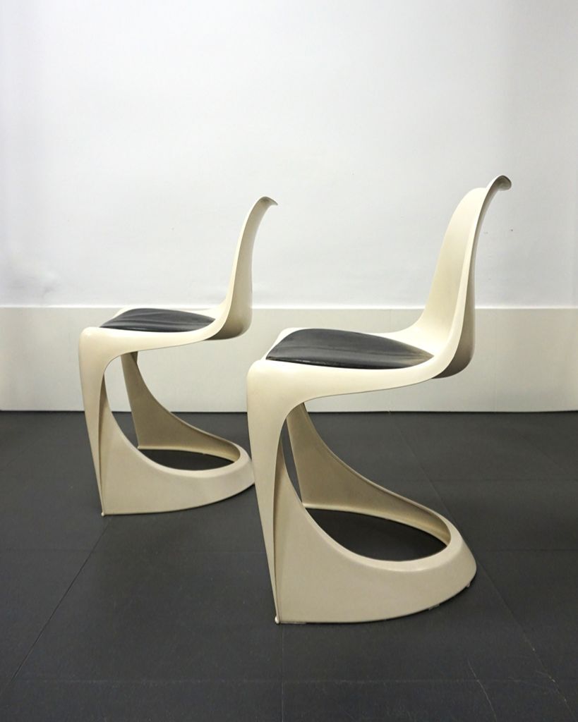 Pair of chairs model 290 designed by Steen Ostergaard for CADO, 1970.