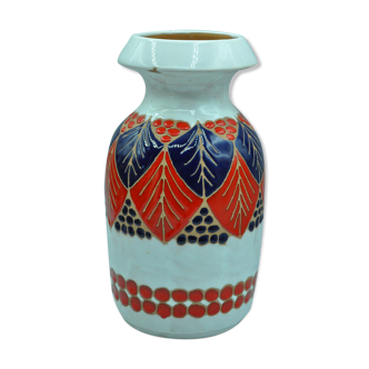 Ceramic art deco vase by ceramiche san rocco torrita di siena