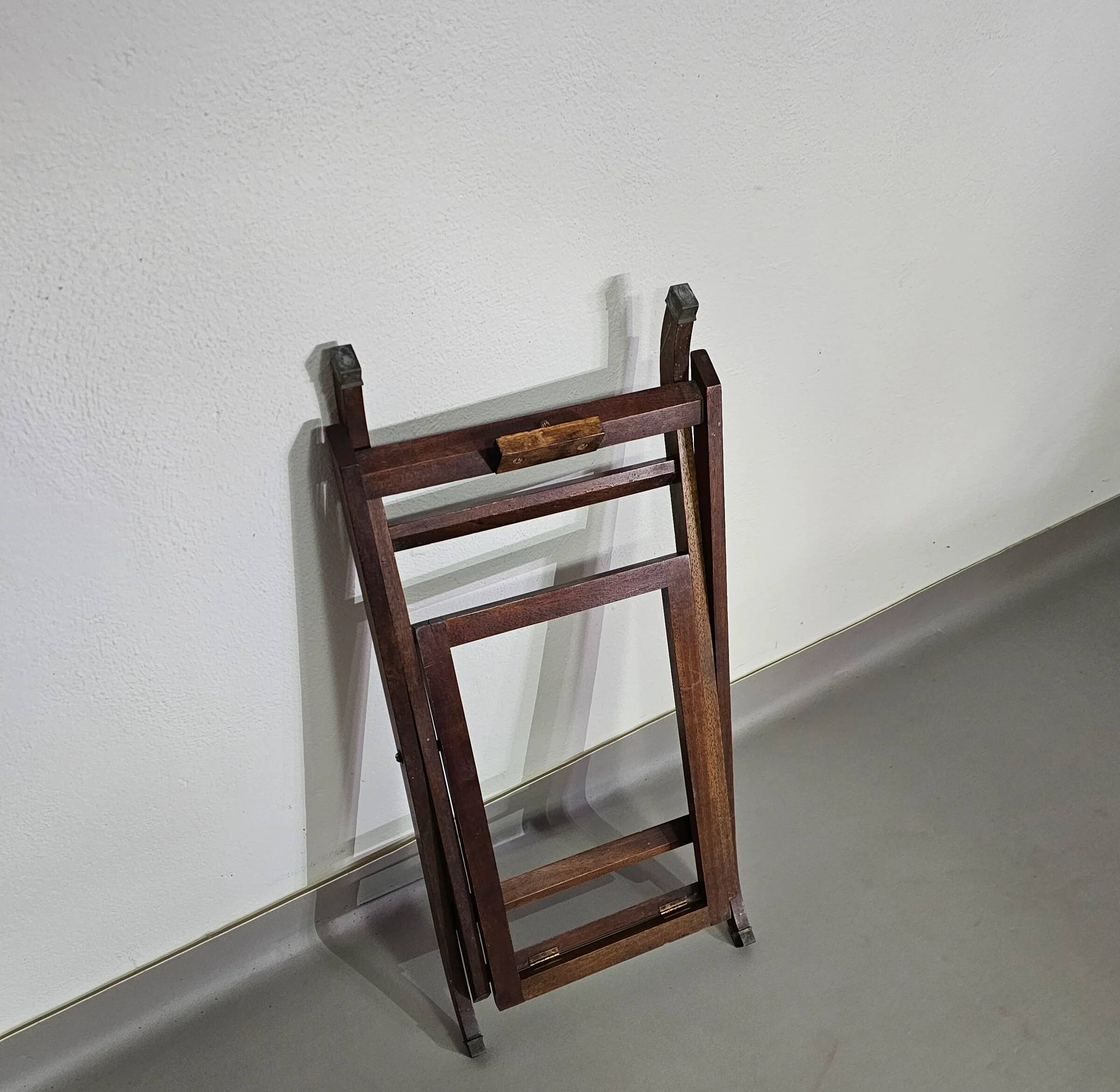 Plateau de service/plateau de majordome/table d'appoint pliable victorienne