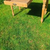 Farm table with turned legs