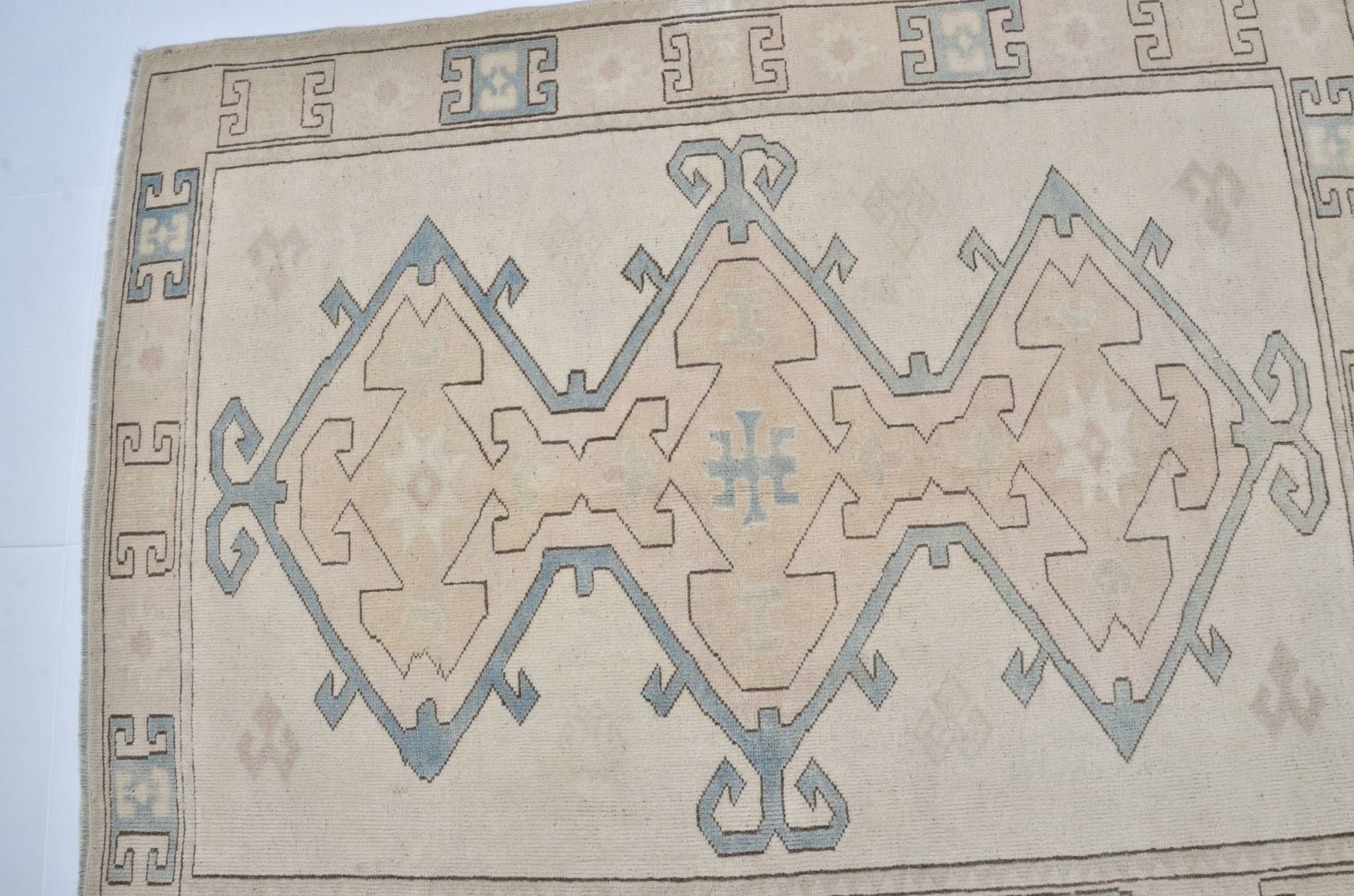 Tapis Oushak noué à la main bohémien sku 3484