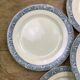 Set of 6 dinner plates Earth iron Lamartine