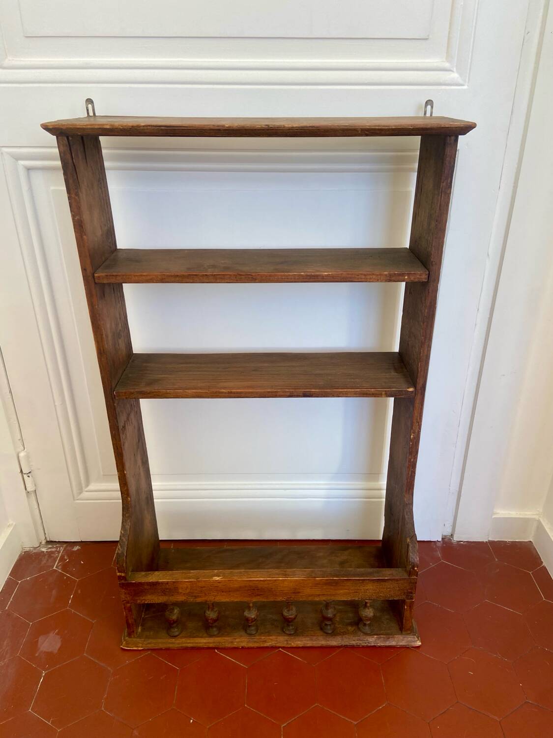 Old wooden wall shelf