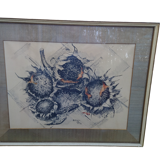 Painting under acrylic glass on bristol sheet signed bergen 1933