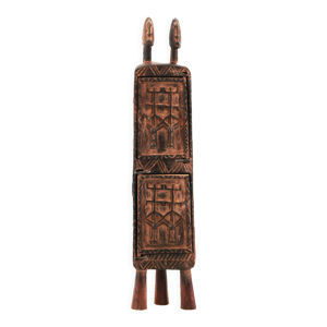 Boîte à remèdes dogon en bois