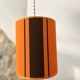 Orange and brown seventies pendant light